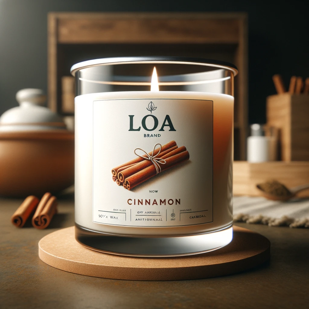 Candle cinnamon scent