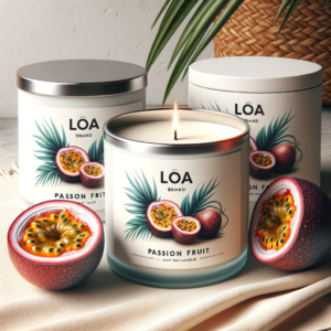 Candle passion fruit scent