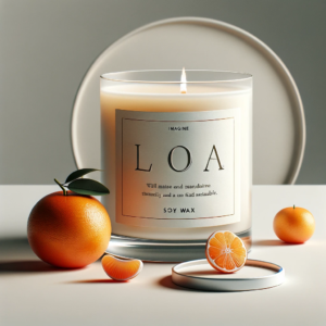 Candle mandarin scent